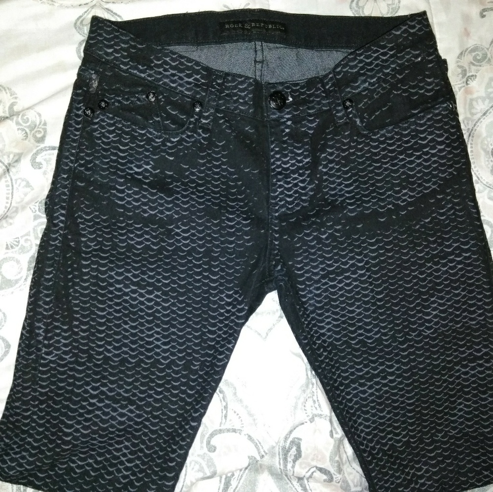 Heavy black denim jeans